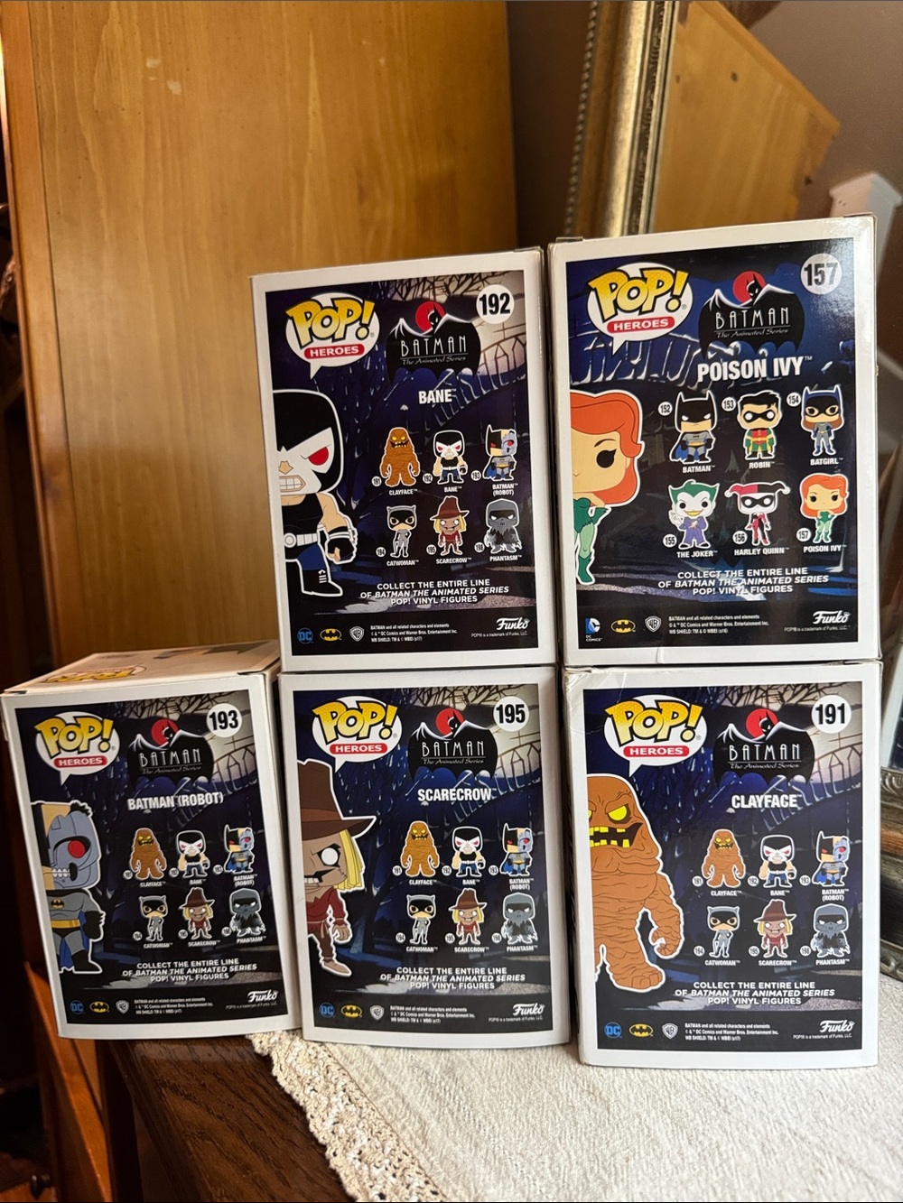 FUNKO POP Batman Animated Series Vintage Funko Pops Bundle of 5 - Picture 2 of 2